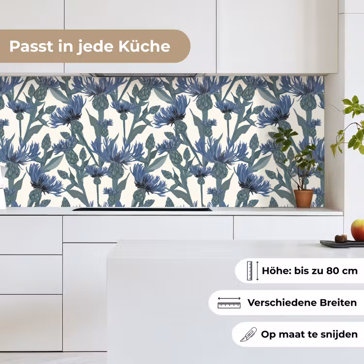 Patronen - Korenbloem - Natuur - Plant keuken achterwand 2 middel 871 -sfeer4_DE