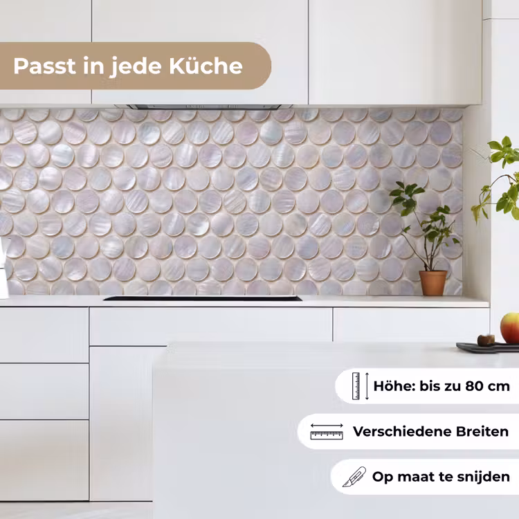 Patroon - Cirkels - Abstract - Modern - Wit keuken achterwand 2 middel -sfeer4_DE