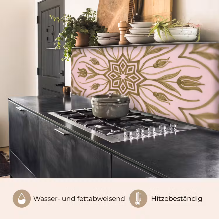Patroon - Mandala - Decoratie - Abstract - Groen keuken achterwand 2 middel -usp_DE