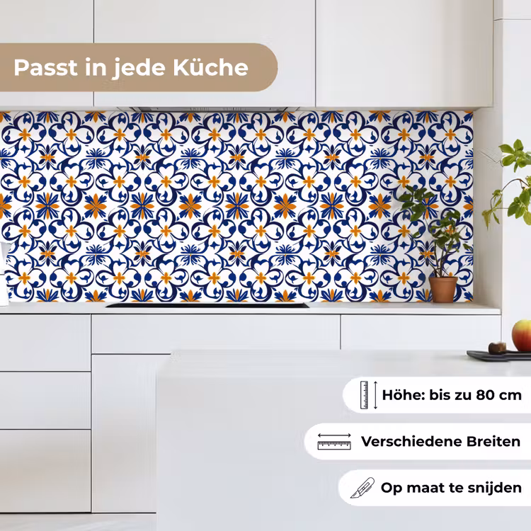Patroon - Modern - Kleurrijk keuken achterwand 2 middel 871 -sfeer4_DE
