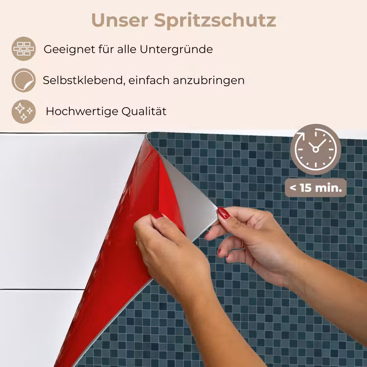 Patroon - Mozaïek - Groen keuken achterwand spatscherm klein 900 -spatscherm_DE