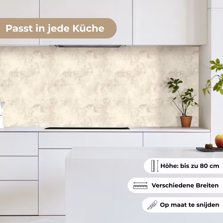 Patroon - Organisch - Beige keuken achterwand 2 middel 871 -sfeer4_DE