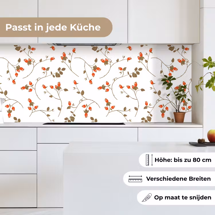 Patronen - Planten - Romantisch - Botanisch keuken achterwand 2 middel 871 -sfeer4_DE