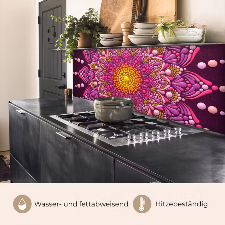 Patroon - Stippen - Abstract - Kleurrijk keuken achterwand 2 middel -usp_DE