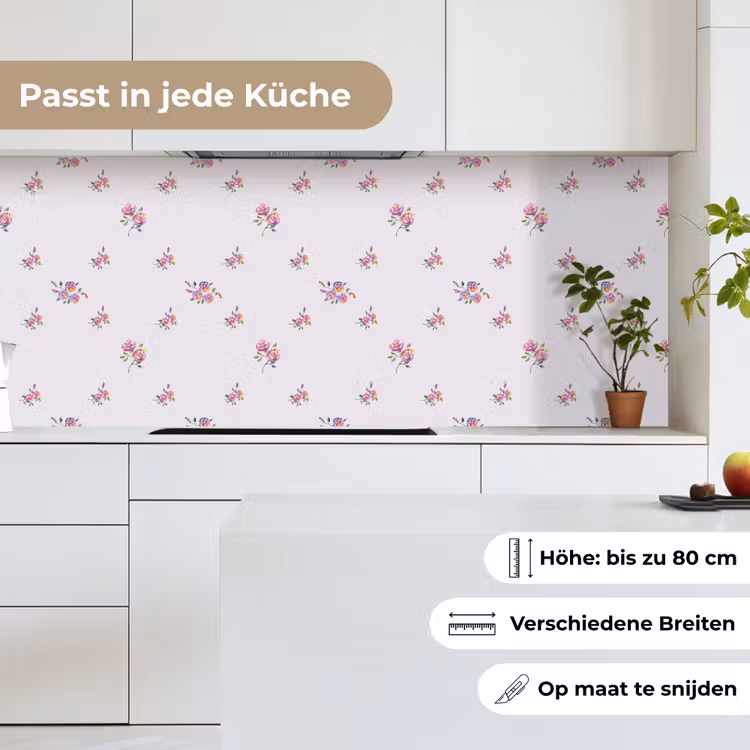 Patroon - Rozen - Bloemen keuken achterwand 2 middel 871 -sfeer4_DE