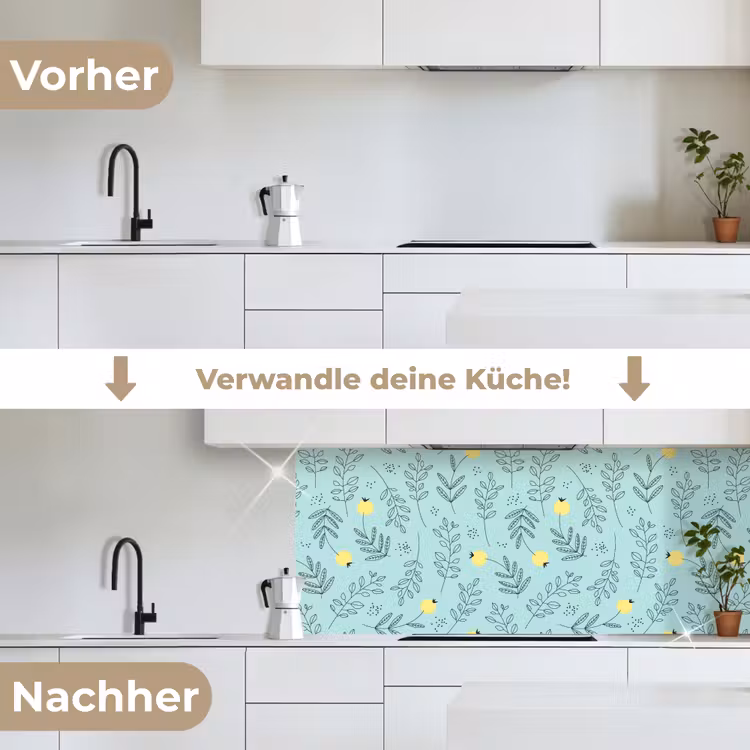 Patronen - Zaad - Planten keuken achterwand 2 middel 871 -voor-na_DE