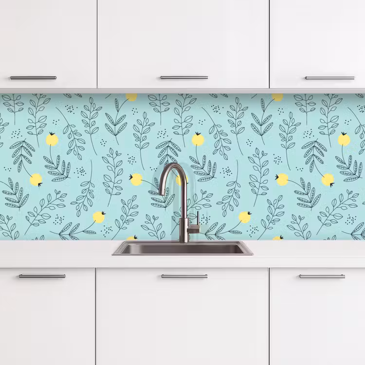 Patronen - Zaad - Planten keuken achterwand 2 middel 871 -3d