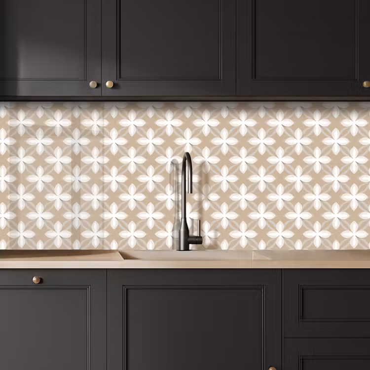 Patroon - Symmetrisch - Beige keuken achterwand 2 middel 871 -sfeer1