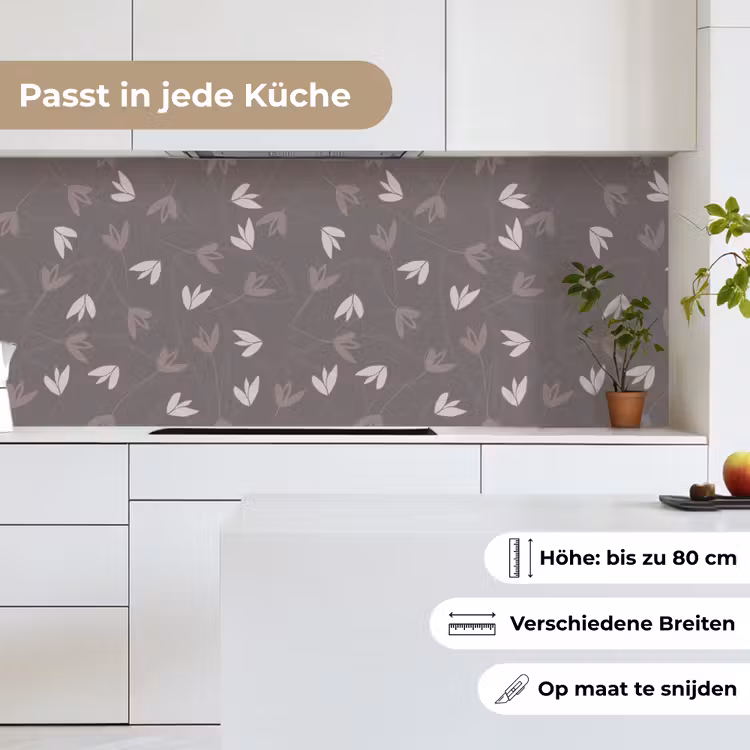Patronen - Tulpen - Minimalistisch keuken achterwand 2 middel 871 -sfeer4_DE