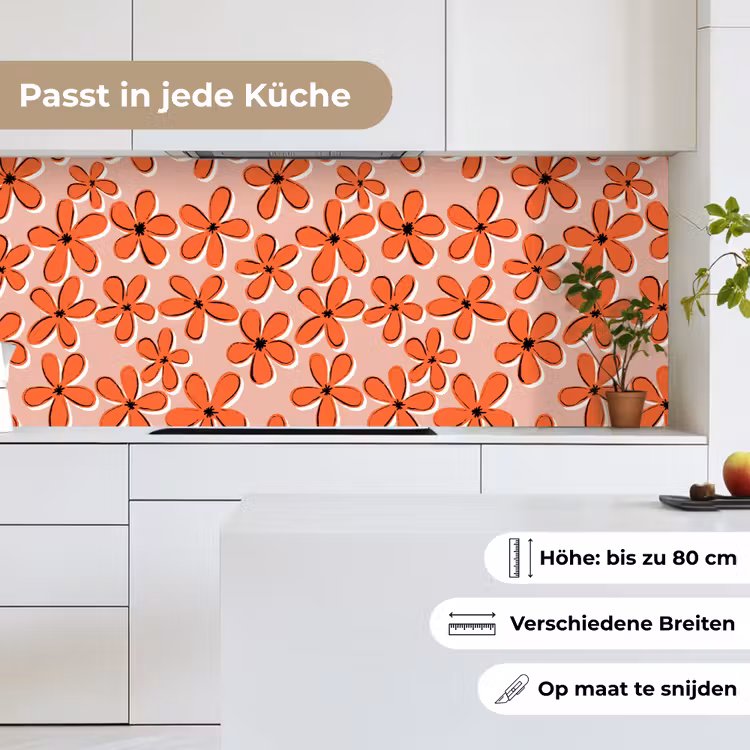 Patronen - Vintage - Bloem keuken achterwand 2 middel 871 -sfeer4_DE