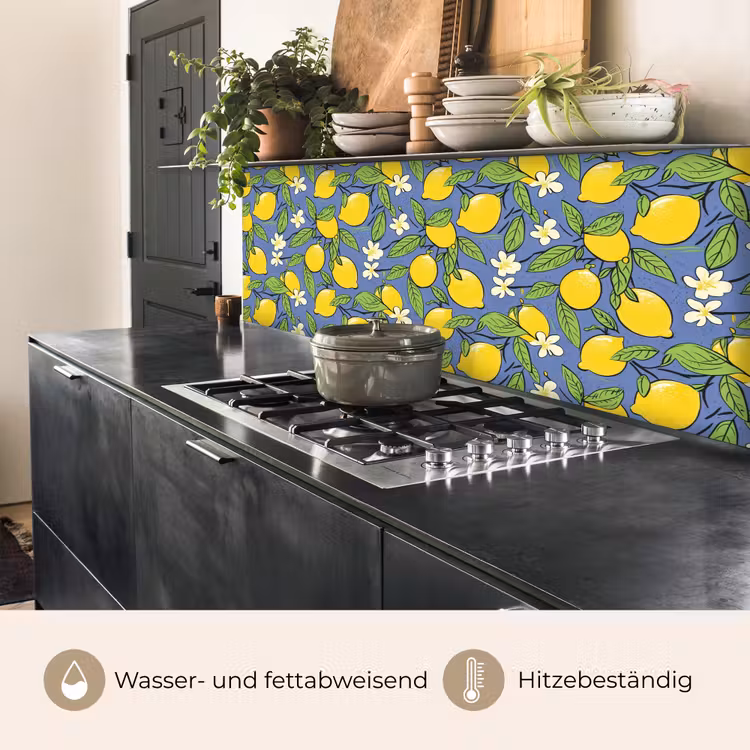 Patroon - Citroen - Illustratie keuken achterwand 2 middel 871 -usp_DE