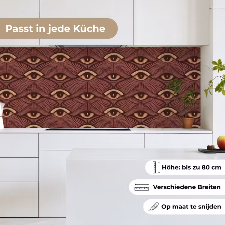 Mystiek - Ogen - Bruin keuken achterwand 2 middel 871 -sfeer4_DE