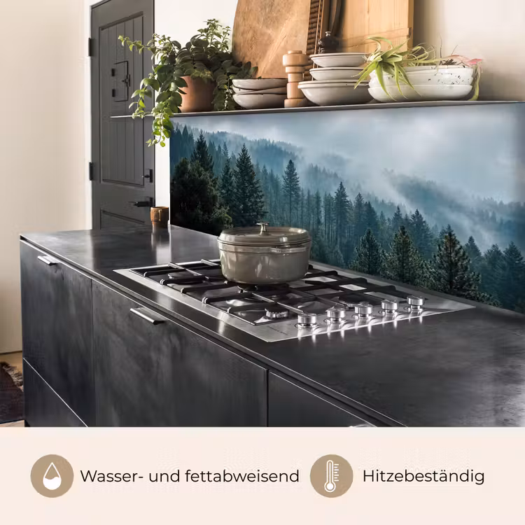 Naaldwoud - Bergen - Mist keuken achterwand 2 middel -usp_DE