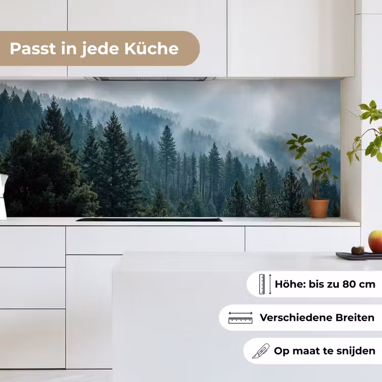Naaldwoud - Bergen - Mist keuken achterwand 2 middel -sfeer4_DE