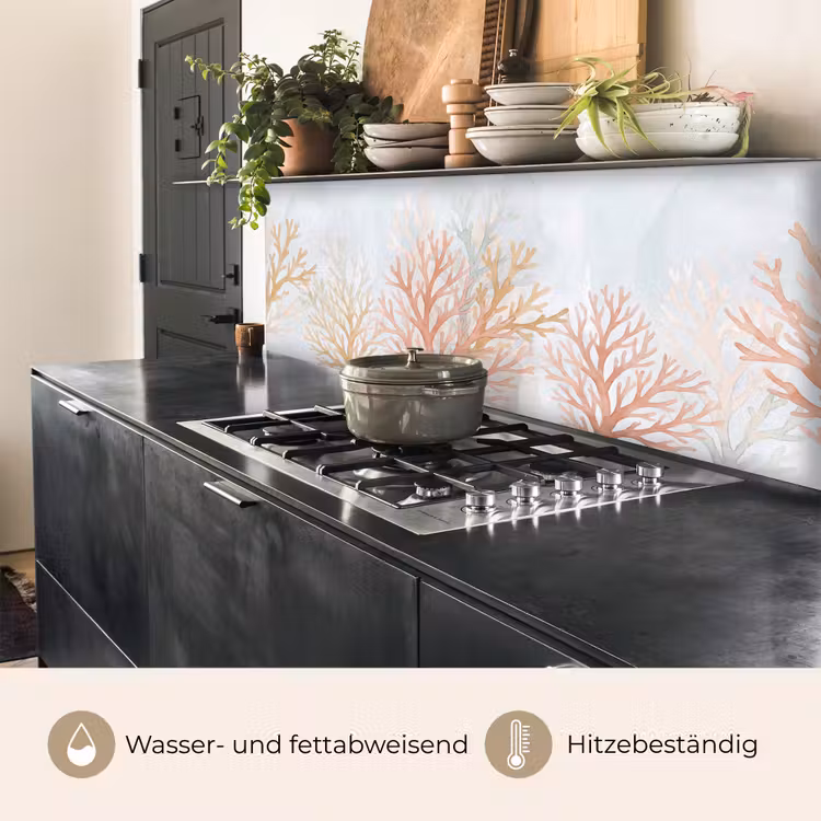 Natuur - Abstract - Aquarel - Organisch - Warm keuken achterwand 2 middel -usp_DE
