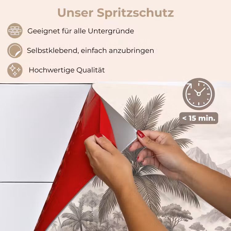 Natuur - Bergen - Rivier - Tropisch - Vintage keuken achterwand spatscherm klein -spatscherm_DE