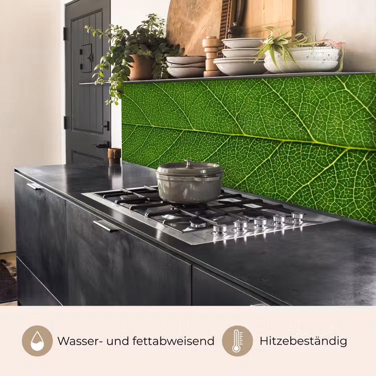 Natuur - Blad - Groen keuken achterwand 2 middel -usp_DE