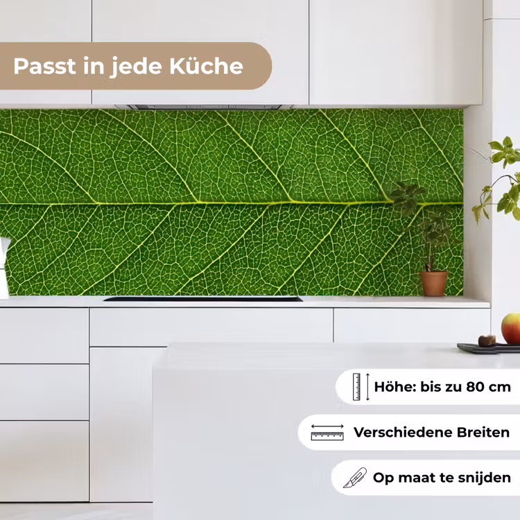 Natuur - Blad - Groen keuken achterwand 2 middel -sfeer4_DE