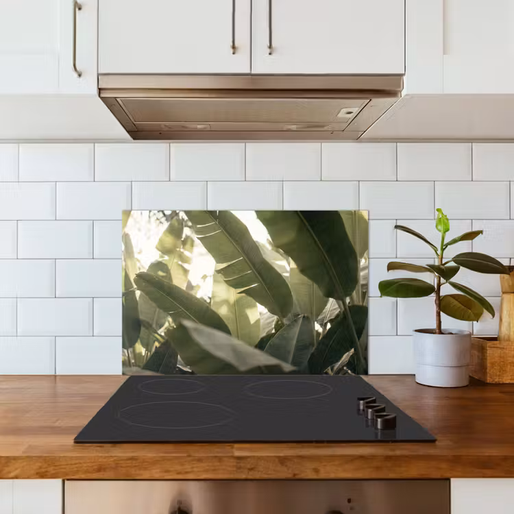 Natuur - Bladeren - Groen - Tropisch - Detail keuken achterwand spatscherm klein -sfeer2