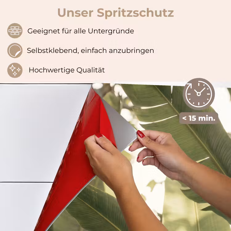 Natuur - Bladeren - Groen - Tropisch - Detail keuken achterwand spatscherm klein -spatscherm_DE
