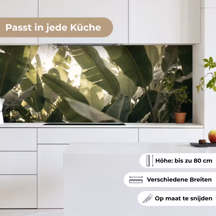 Natuur - Bladeren - Groen - Tropisch - Detail keuken achterwand 2 middel -sfeer4_DE