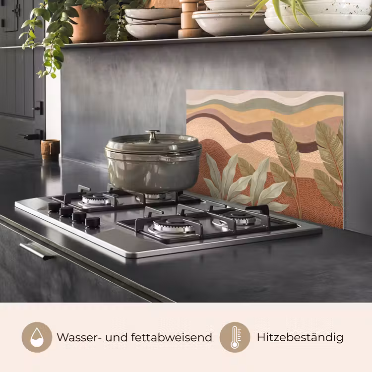 Natuur - Bladeren - Landschap - Abstract - Aardetinten keuken achterwand spatscherm klein -usp_DE