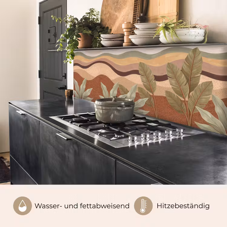 Natuur - Bladeren - Landschap - Abstract - Aardetinten keuken achterwand 2 middel -usp_DE