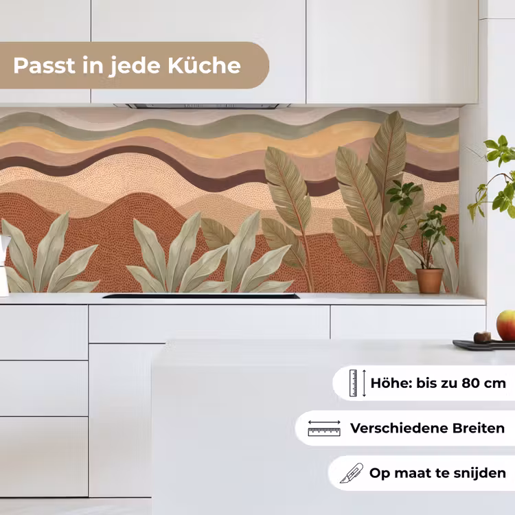 Natuur - Bladeren - Landschap - Abstract - Aardetinten keuken achterwand 2 middel -sfeer4_DE