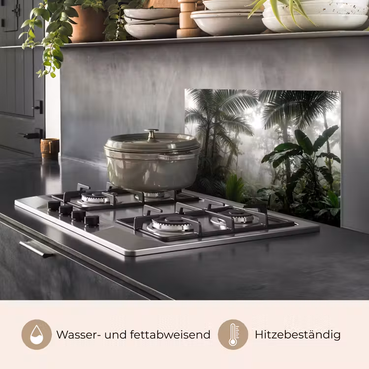 Natuur - Jungle - Mist - Groen - Bladeren keuken achterwand spatscherm klein -usp_DE