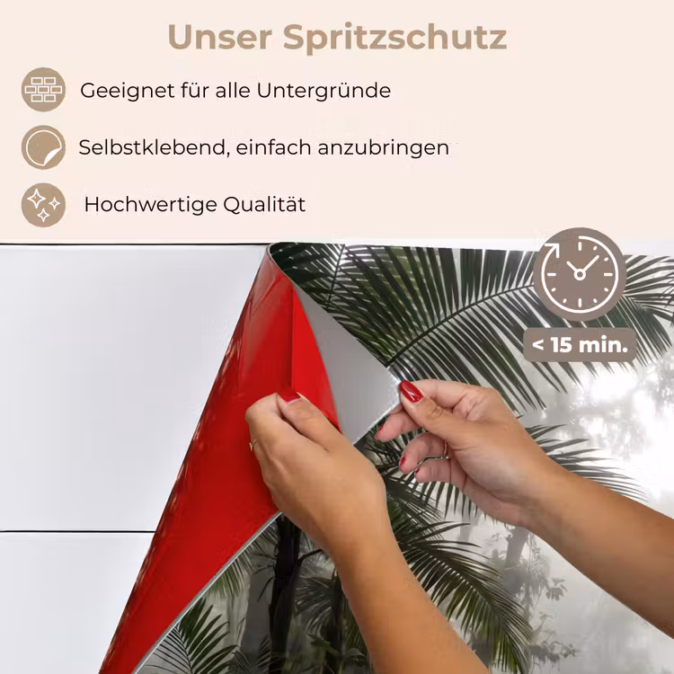 Natuur - Jungle - Mist - Groen - Bladeren keuken achterwand spatscherm klein -spatscherm_DE