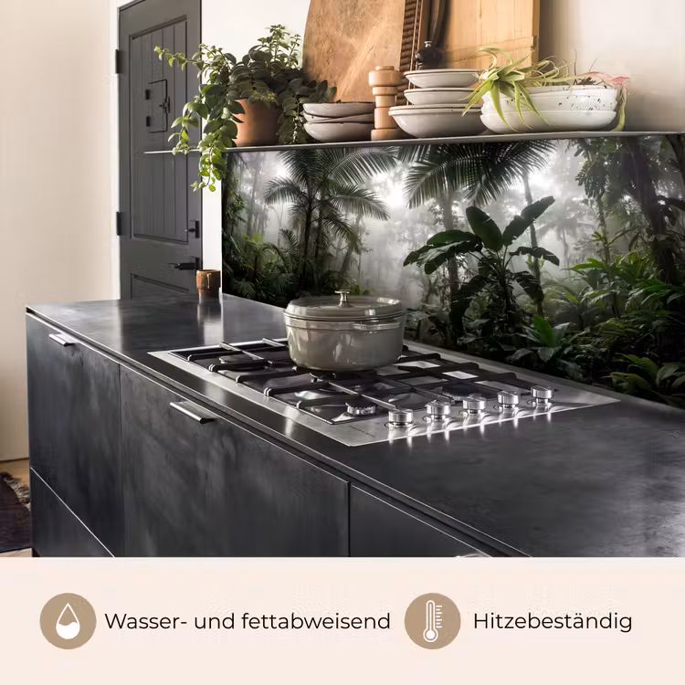 Natuur - Jungle - Mist - Groen - Bladeren keuken achterwand 2 middel -usp_DE