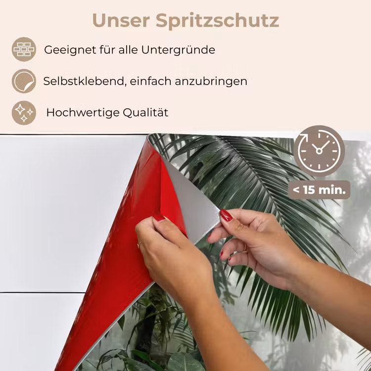 Natuur - Jungle - Mist - Tropisch - Groen keuken achterwand spatscherm klein -spatscherm_DE