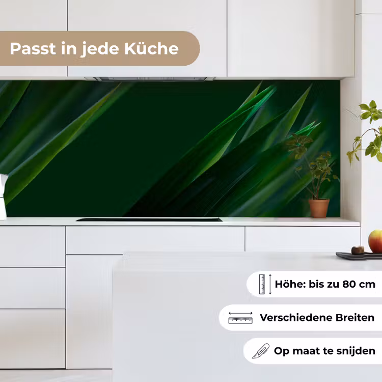 Natuur - Gras - Donkergroen keuken achterwand 2 middel -sfeer4_DE