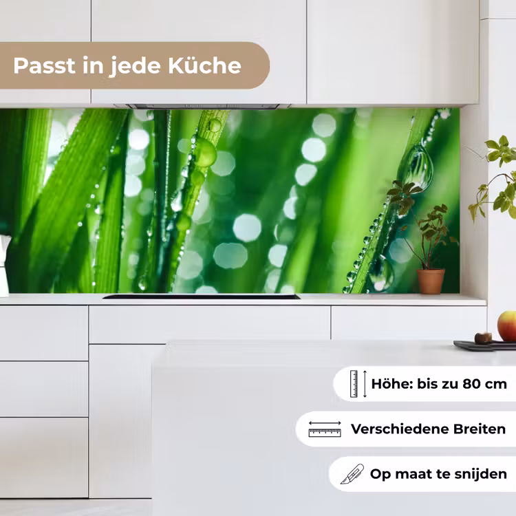 Natuur - Gras - Groen keuken achterwand 2 middel -sfeer4_DE