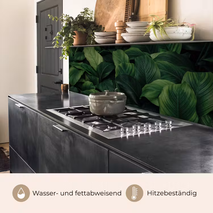Natuur - Tropisch - Bladeren - Groen keuken achterwand 2 middel -usp_DE
