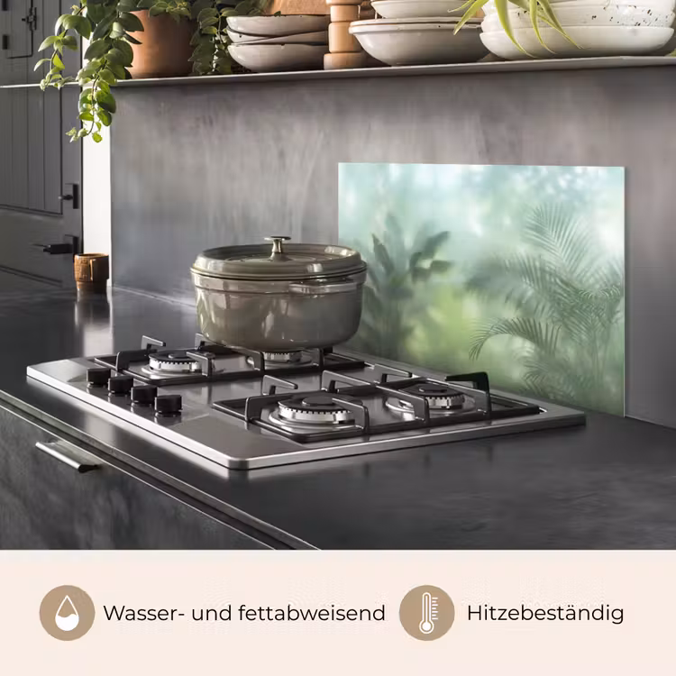 Natuur - Vervaagd - Groen - Abstract - Modern keuken achterwand spatscherm klein -usp_DE