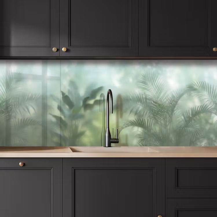 Natuur - Vervaagd - Groen - Abstract - Modern keuken achterwand 2 middel -sfeer1