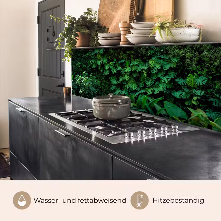Natuur - Bos - Groen - Monstera keuken achterwand 2 middel -usp_DE