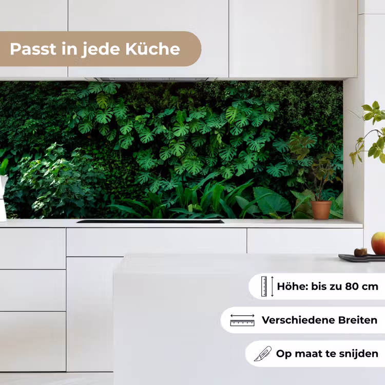 Natuur - Bos - Groen - Monstera keuken achterwand 2 middel -sfeer4_DE