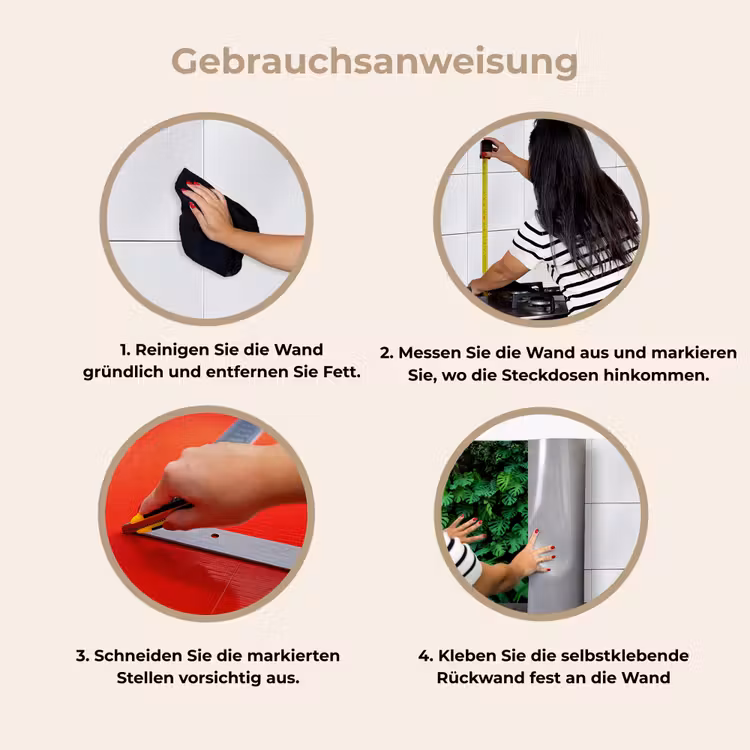 Natuur - Bos - Groen - Monstera keuken achterwand 2 middel -gebruiksaanwijzing_DE