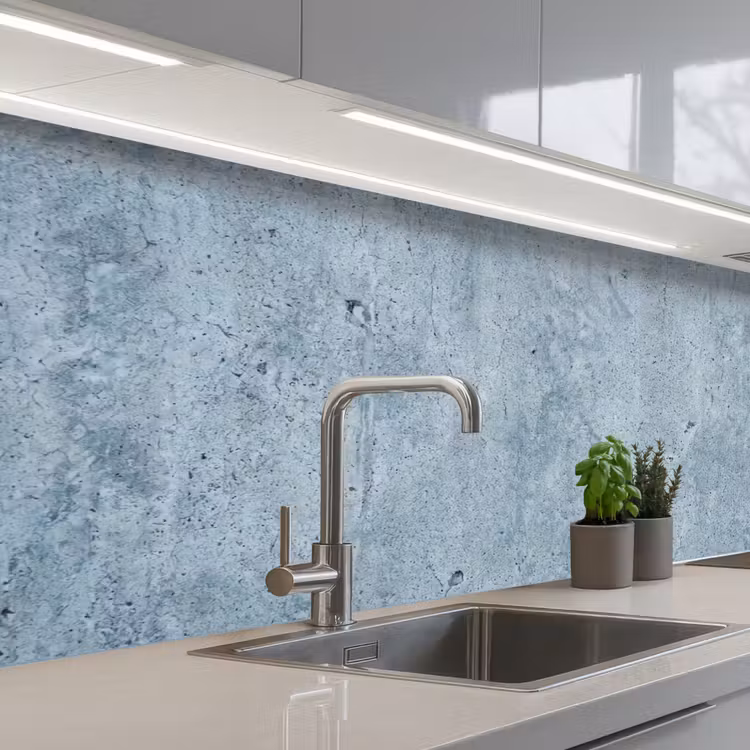 Oppervlak - Ruw - Abstract - Modern - Grijs keuken achterwand 2 middel -3d_schuin
