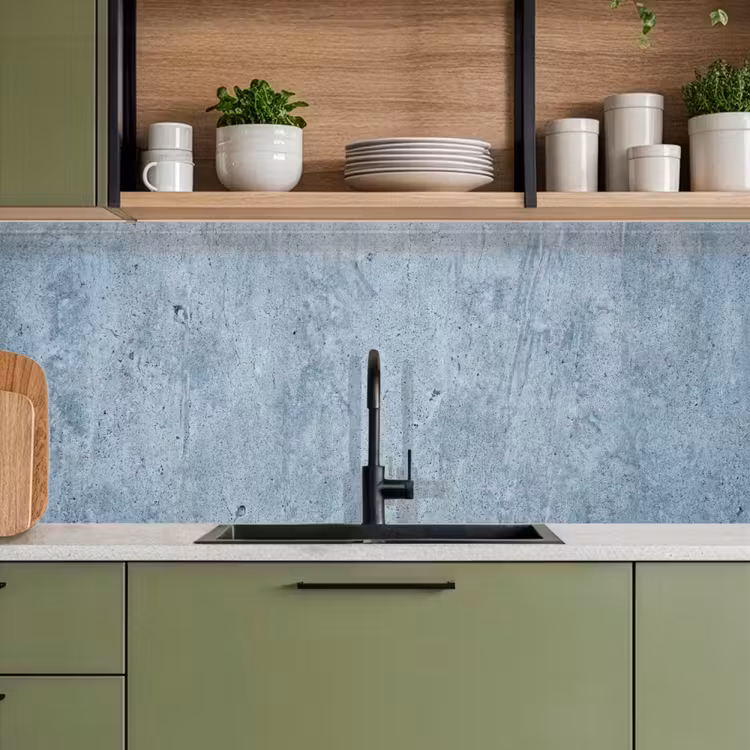 Oppervlak - Ruw - Abstract - Modern - Grijs keuken achterwand 2 middel -sfeer3