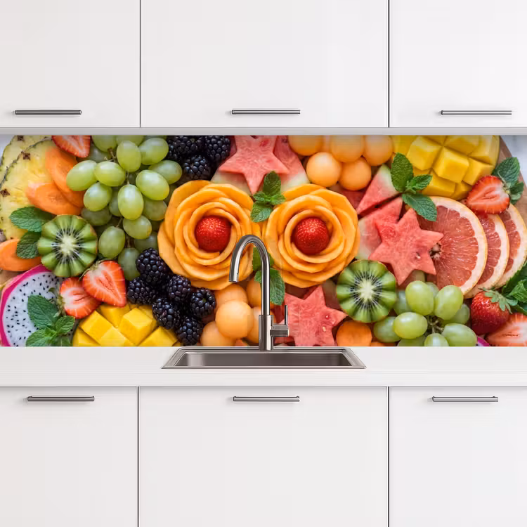 Fruit - Variatie - Kleurrijk - Vers - Eten keuken achterwand 2 middel -3d
