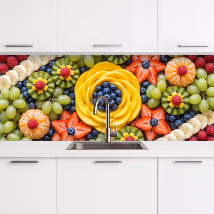 Fruit - Arrangement - Gezond - Kleurrijk - Eten keuken achterwand 2 middel -3d