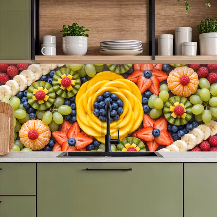 Fruit - Arrangement - Gezond - Kleurrijk - Eten keuken achterwand 2 middel -sfeer3