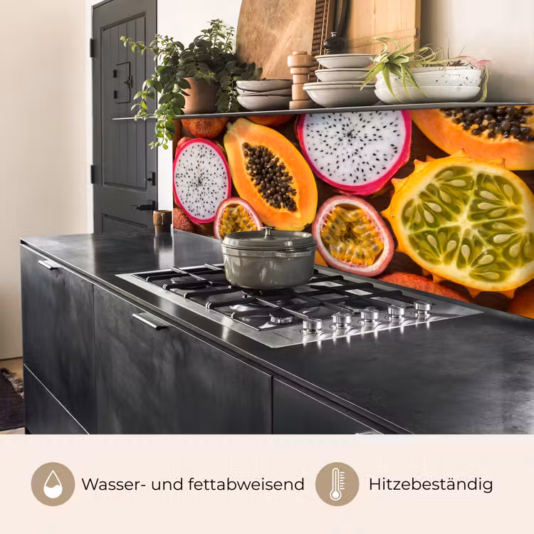 Fruit - Geopend - Tropisch - Eten - Kleurrijk keuken achterwand 2 middel -usp_DE