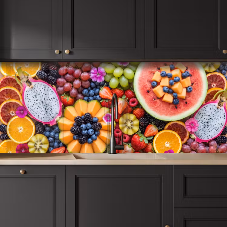 Fruit - Vers - Variatie - Eten - Kleurrijk keuken achterwand 2 middel -sfeer1