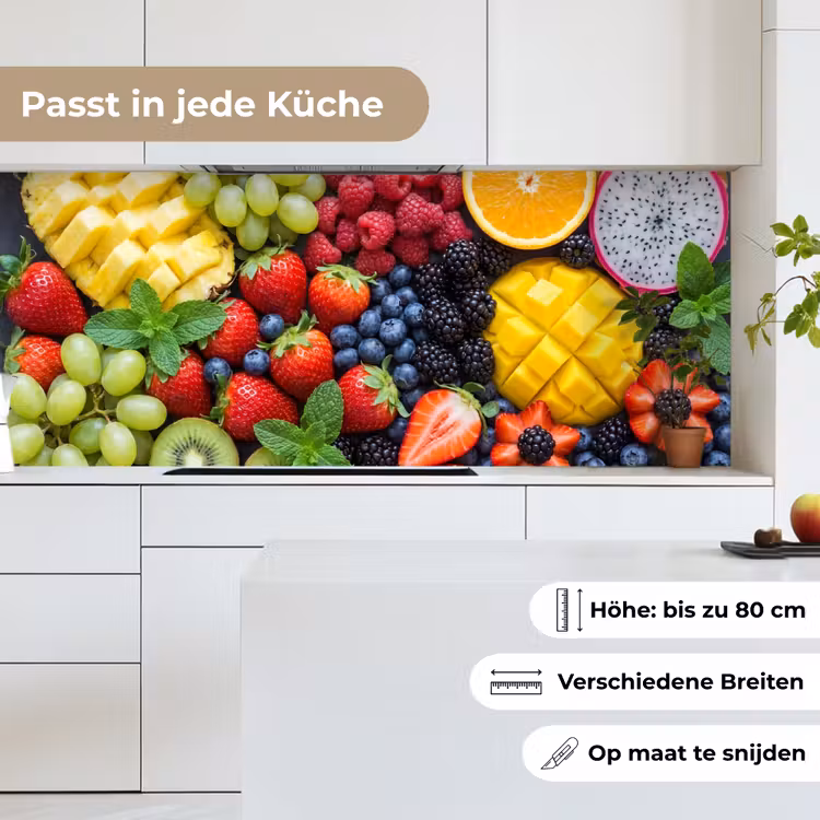 Fruit - Vers - Kleurrijk - Eten keuken achterwand 2 middel -sfeer4_DE