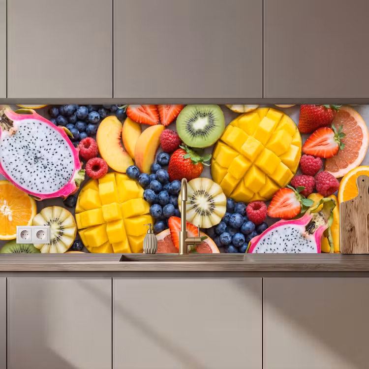 Fruit - Versneden - Kleurrijk - Eten - Gezond keuken achterwand 2 middel zz_3dshopping