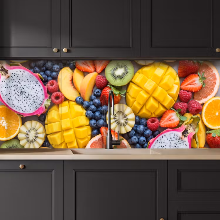 Fruit - Versneden - Kleurrijk - Eten - Gezond keuken achterwand 2 middel -sfeer1
